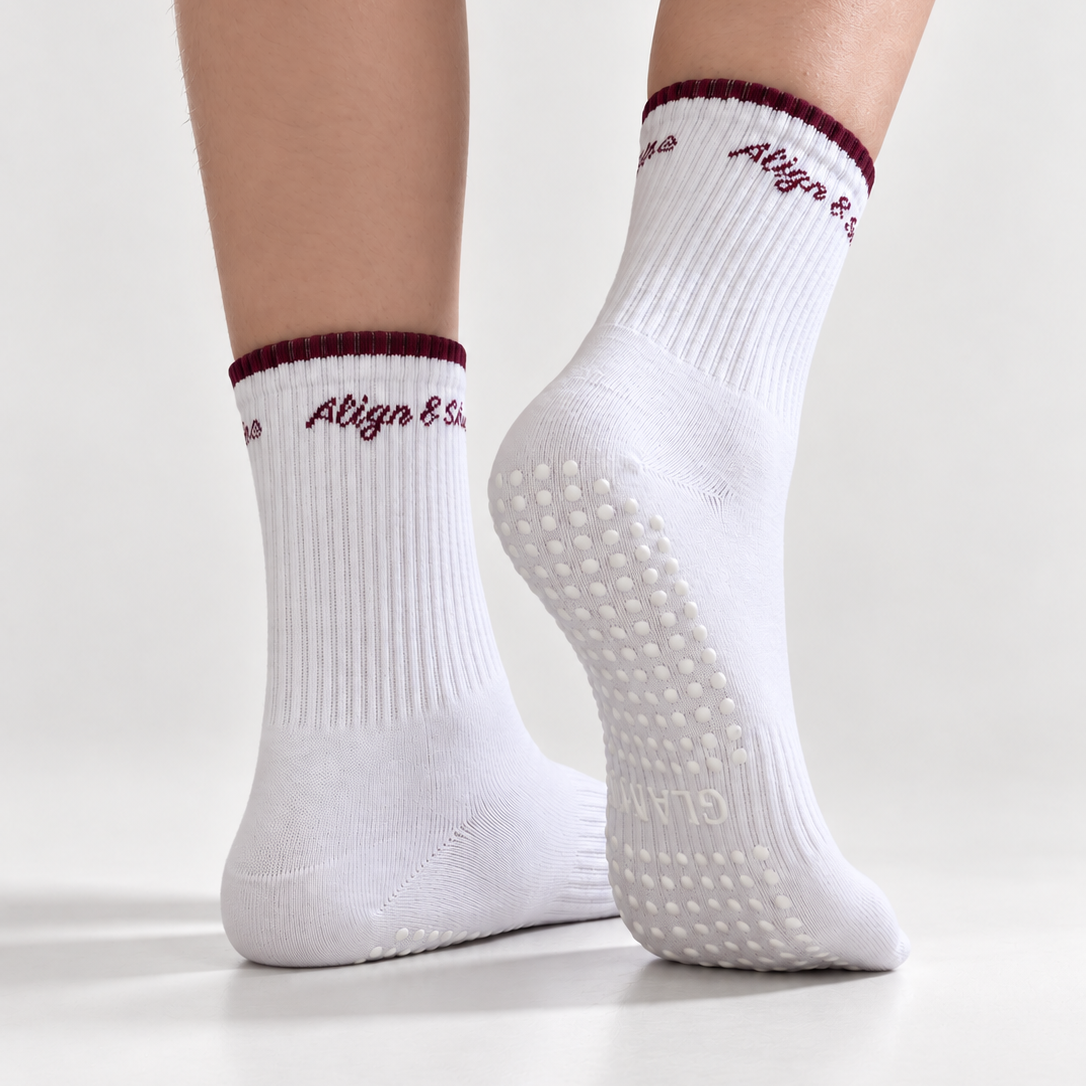 Align & Shine Grip Socks 4-Pack